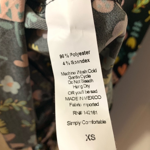 ππ LulaRoe Maxi skirt blue floral pattern sz XS - Picture 4 of 5